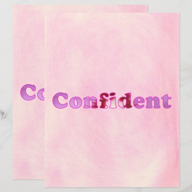 Foco no Papel Scrapbook de Misturas Rosa e Confian (Frente/Verso)