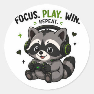 FOCUS JOGAR VENCER REPETIR ADESIVO DE JOGADOR GUAX