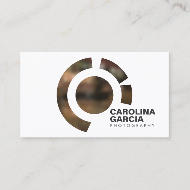 FOCUS LOGO III PARA FOTOGRAFAR Cartão de visita (Frente)