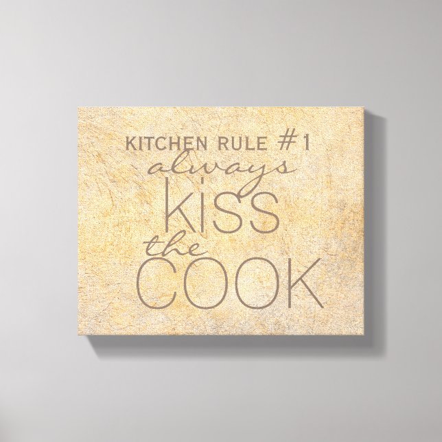 fofo de cozinha, citação de canvas (Frente)