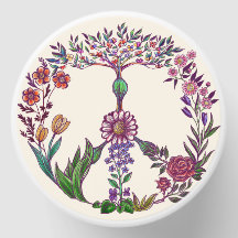 Fofo Floral de Paz Colorida Boho Hippie Inteiro