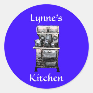 Fogão velho etiquetas personalizadas