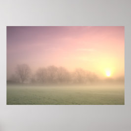 Foggy Winter Sunrise (6598) Poster