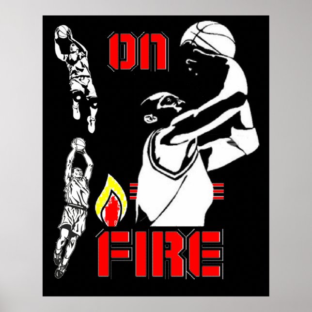 Fogo - Basquete - poster (Frente)