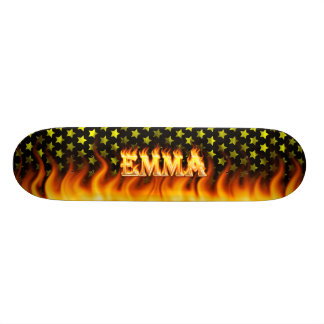Fogo do skate de Emma e projeto das chamas