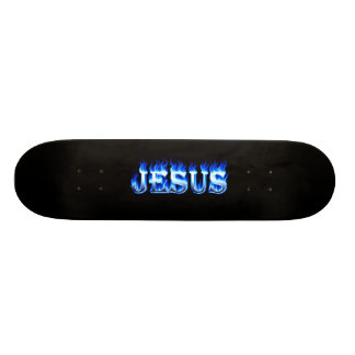 Fogo do skate de Jesus e projeto azuis das chamas