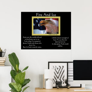 Fogo E Águia Balda De Gelo 4 De Julho De Posters