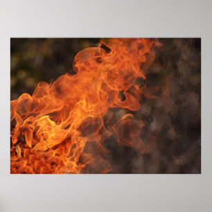 Fogo e chamas Fotografia Impressão