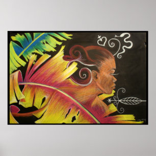 Fogo - impressão da arte preta