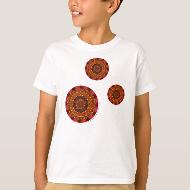 Fogo Mandala Kid e Camisa de Luz do Bebê (Frente)