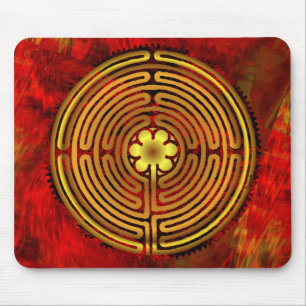 Fogo Mousepad do labirinto de Chartres