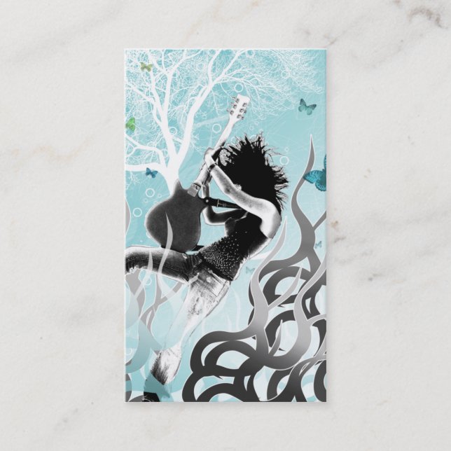 Fogo preto - cartão de visita (Frente)