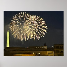 Fogo Washington DC Poster do dia 4 de julho