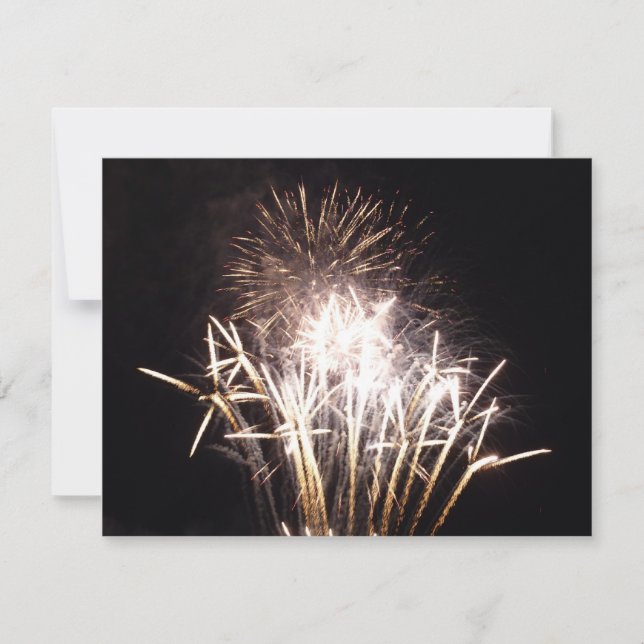 Fogos de artifício brancos e Dourados I Celebração (Frente)