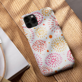 Fogos de artifício de cor aquosa em amarelo e lara