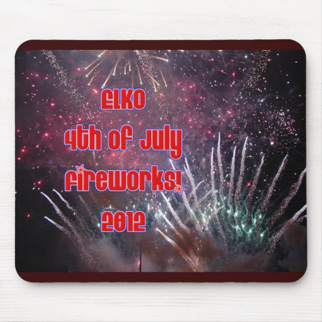 Fogos-de-artifício de Elko Mousepad 2012 (Frente)