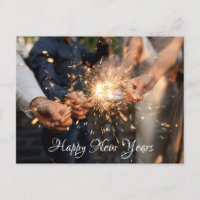 fogos de artifício em cartão postal