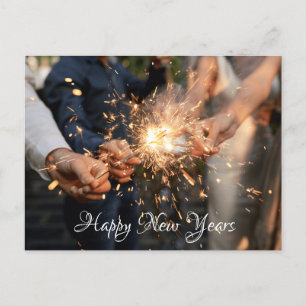 fogos de artifício em cartão postal