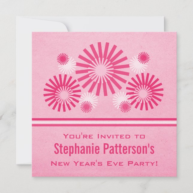 Fogos de artifício fabulosos, convite para véspera (Frente)