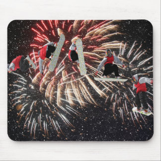 Fogos-de-artifício Mousepad do Snowboard