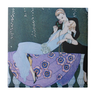 Fogos-de-artifício no azulejo do art deco de Paris