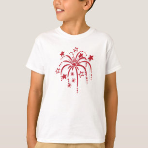 Fogos de artifício Patriótico 4 de julho Camisas