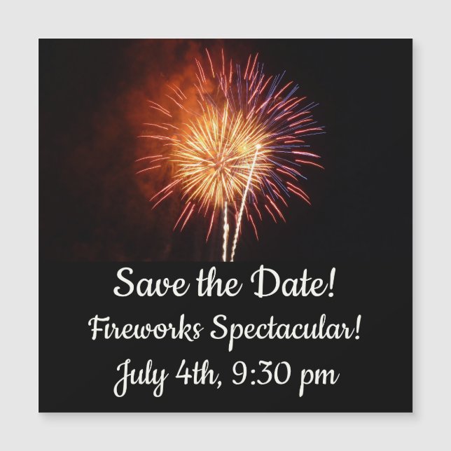 Fogos de artifício vermelho, branco e azul I Patri (Frente)