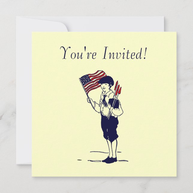 Fogos de artifício Vintage e convites personalizad (Frente)