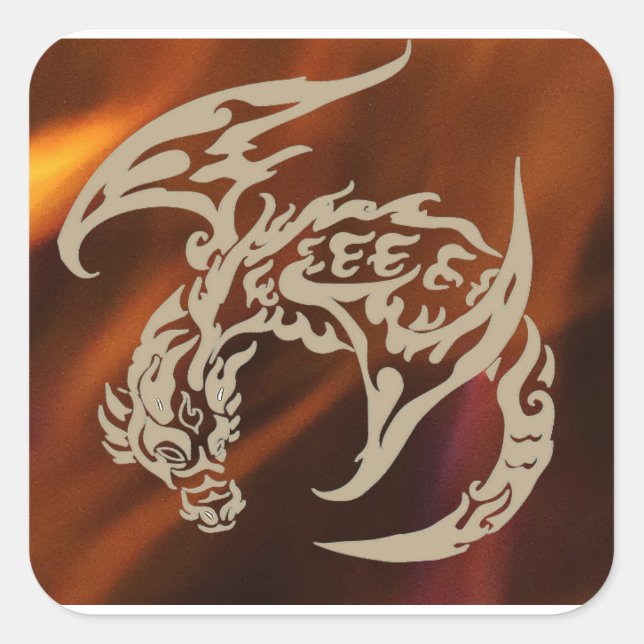 Fogos de etiquetas do dragão de vôo da vida (Frente)