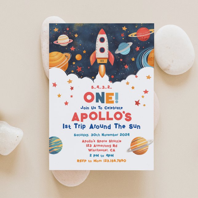 Foguete 1 rua Percorrendo O Convite Sun Aniversári (Criador carregado)