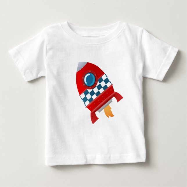Foguete espacial - camisa (Frente)