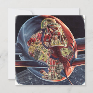 Foguete Espacial de Astronauta de Ficção Científic