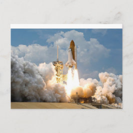 Foguete explodiu no cartão postal espacial