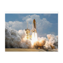 Foguete explodiu no cartão postal espacial