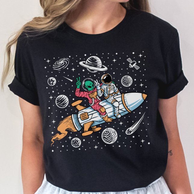 Foguetes de Alienígena espacial T-Shirt - Astronau (Criador carregado)