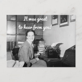 Foi Excelente ouvir seu cartão postal