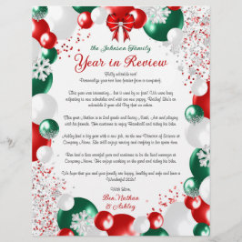 Foil Balão de Natal - Papel de carta Modelo