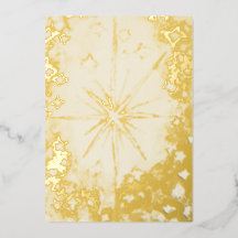 Foil Holiday Card brilhante grande estrela de nata