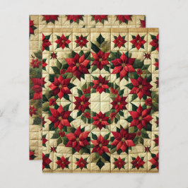 Folchwork Poinsettia Wreath Scrapbook