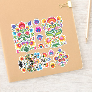 Folclore #2 folha de adesivos