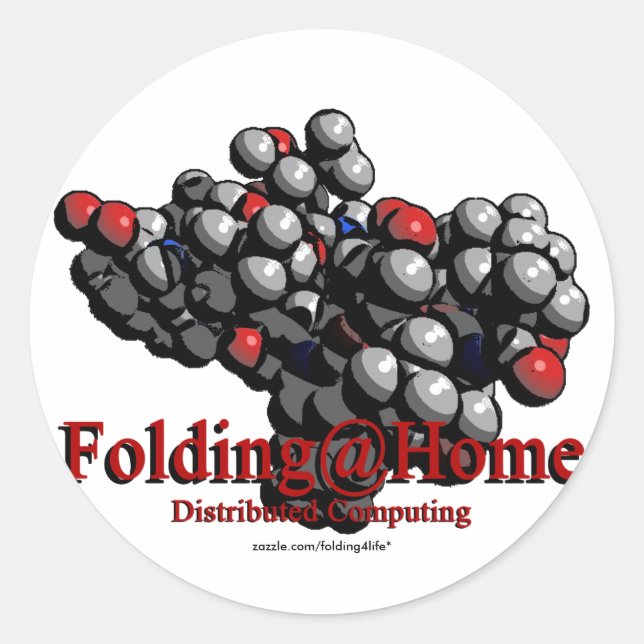 Folding@Home - adesivos (Frente)