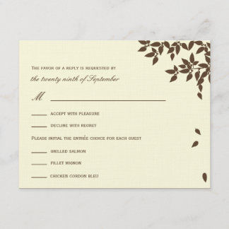 Folga Folga RSVP/Placas de Resposta de Casamento (