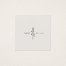 Folha Botânica Natural Cartão de visita de Negócio