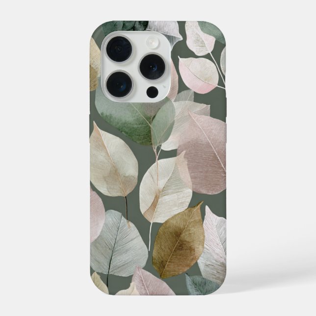 Folha Botânica Verde Salvia – Boho Neutro (Verso)