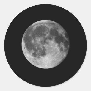 Folha da etiqueta da Lua cheia