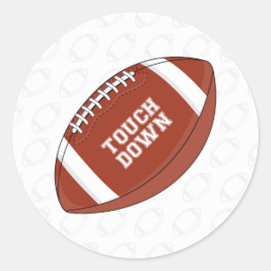 Folha da etiqueta do futebol americano