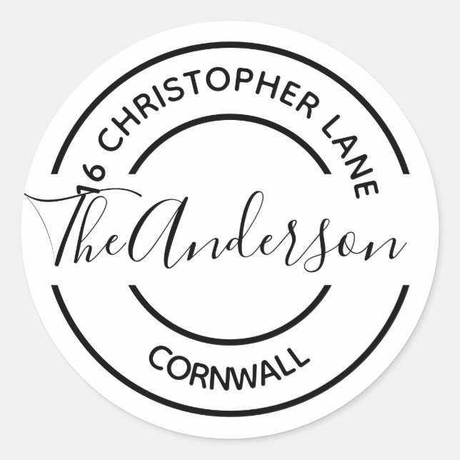 Folha de 20 adesivos - Família ou Empresa (Frente)