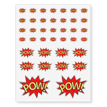 Folha de 38 - POW! Livro em quadrinhos de super-he