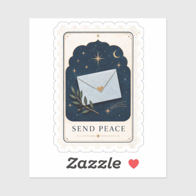 Folha de Adesivos Celestiais Send Peace (Folha)