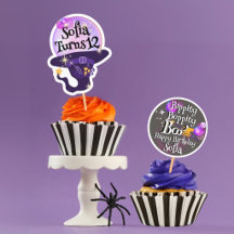 Folha de Adesivos de Aniversário de Halloween 